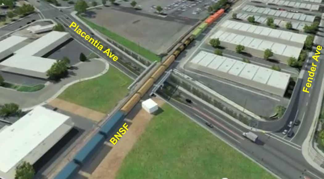 Placentia Avenue Undercrossing Map
